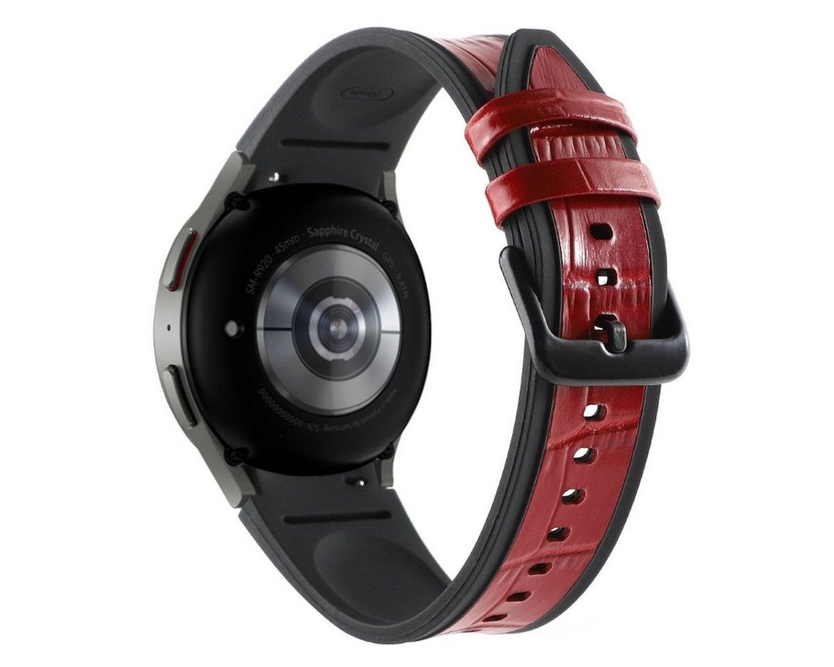 Wigento Smartwatch-Armband Für Samsung Galaxy Watch 6 5 4 Normal und Pro alle Größen Armband von Wigento