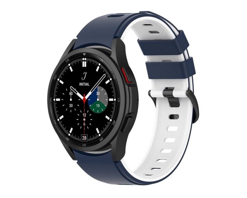 Wigento Smartwatch-Armband Für Samsung Galaxy Watch FE 6 5 4 Normal Pro Classic Silikon Armband von Wigento
