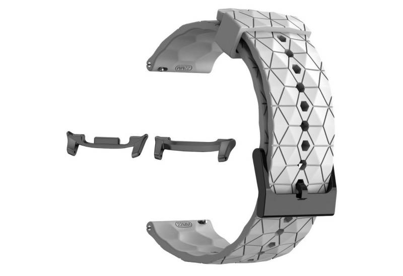 Wigento Smartwatch-Armband Für Samsung Galaxy Watch 8 / 8 Classic / Ultra 2 Silikon Armband Weiß von Wigento