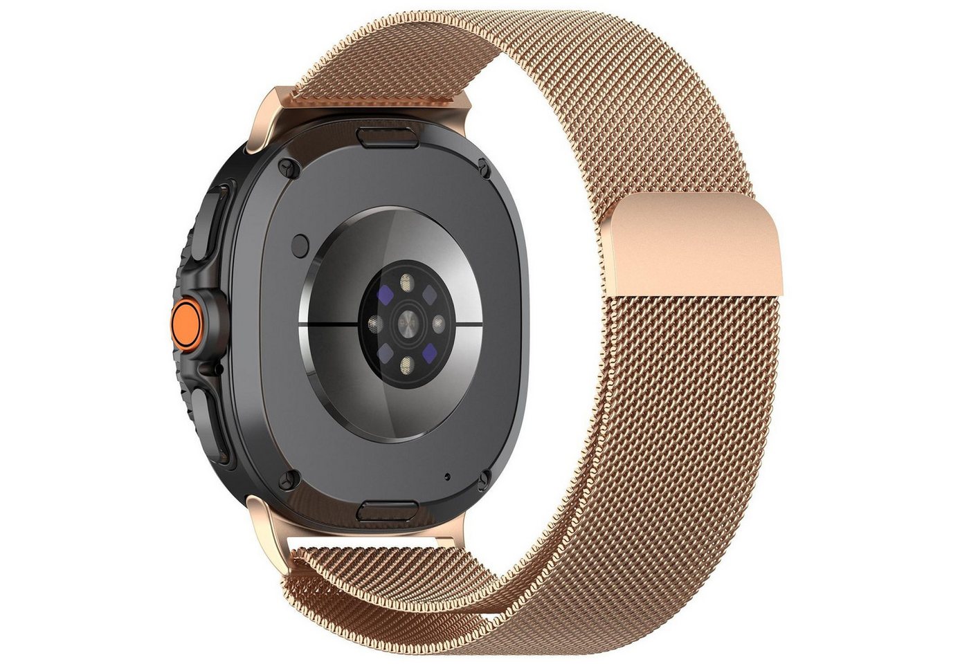 Wigento Smartwatch-Armband Für Samsung Galaxy Watch 8 / 8 Classic Metall Mesh Armband Rose Gold, Edelstahl, magnetischer Verschluss, atmungsaktiv Wigento Smartwatch-Armband Für Samsung Galaxy Watch 8 / 8 Classic Metall Mesh Armband Rose Gold, Edelstahl, magnetischer Verschluss, atmungsaktiv von Wigento