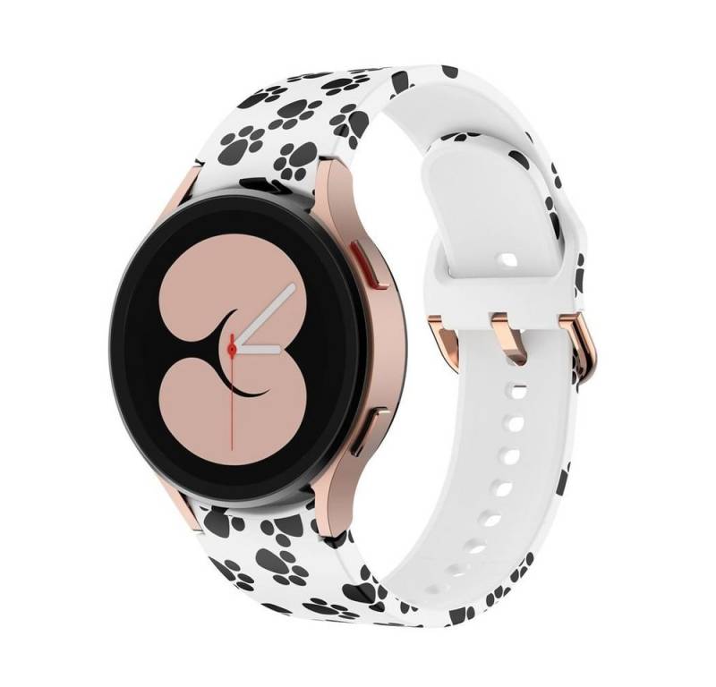 Wigento Smartwatch-Armband Für Samsung Galaxy Watch FE 6 5 4 Normal Pro Classic Kunststoff Band von Wigento