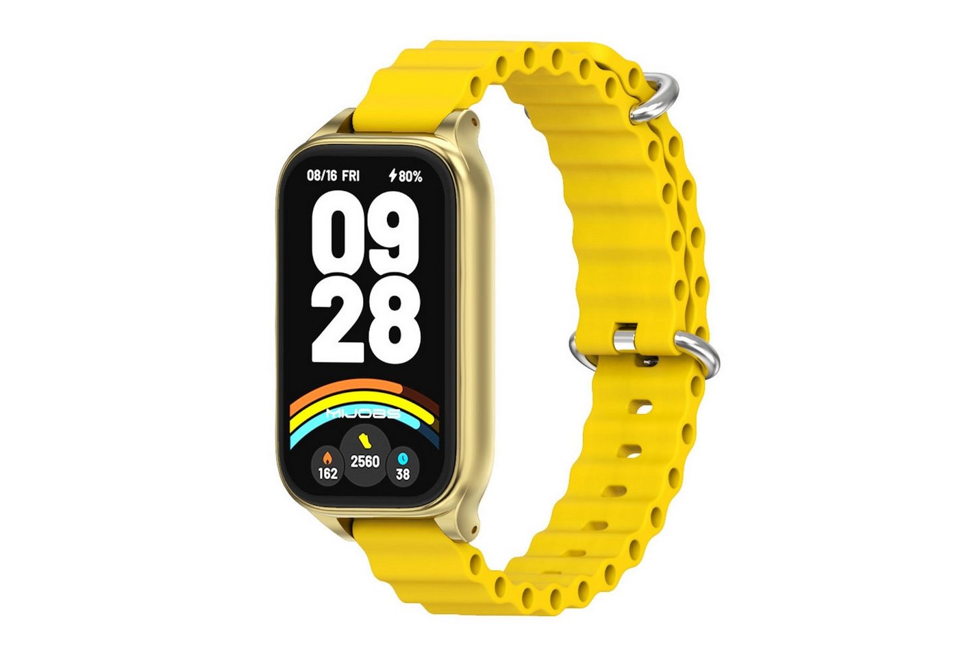 Wigento Smartwatch-Armband Für Xiaomi Smart Band 9 Active / Redmi Band 3 Arm Band Metallrahmen, Atmungsaktiv, verstellbar, maritimes Design Wigento Smartwatch-Armband Für Xiaomi Smart Band 9 Active / Redmi Band 3 Arm Band Metallrahmen, Atmungsaktiv, verstellbar, maritimes Design von Wigento