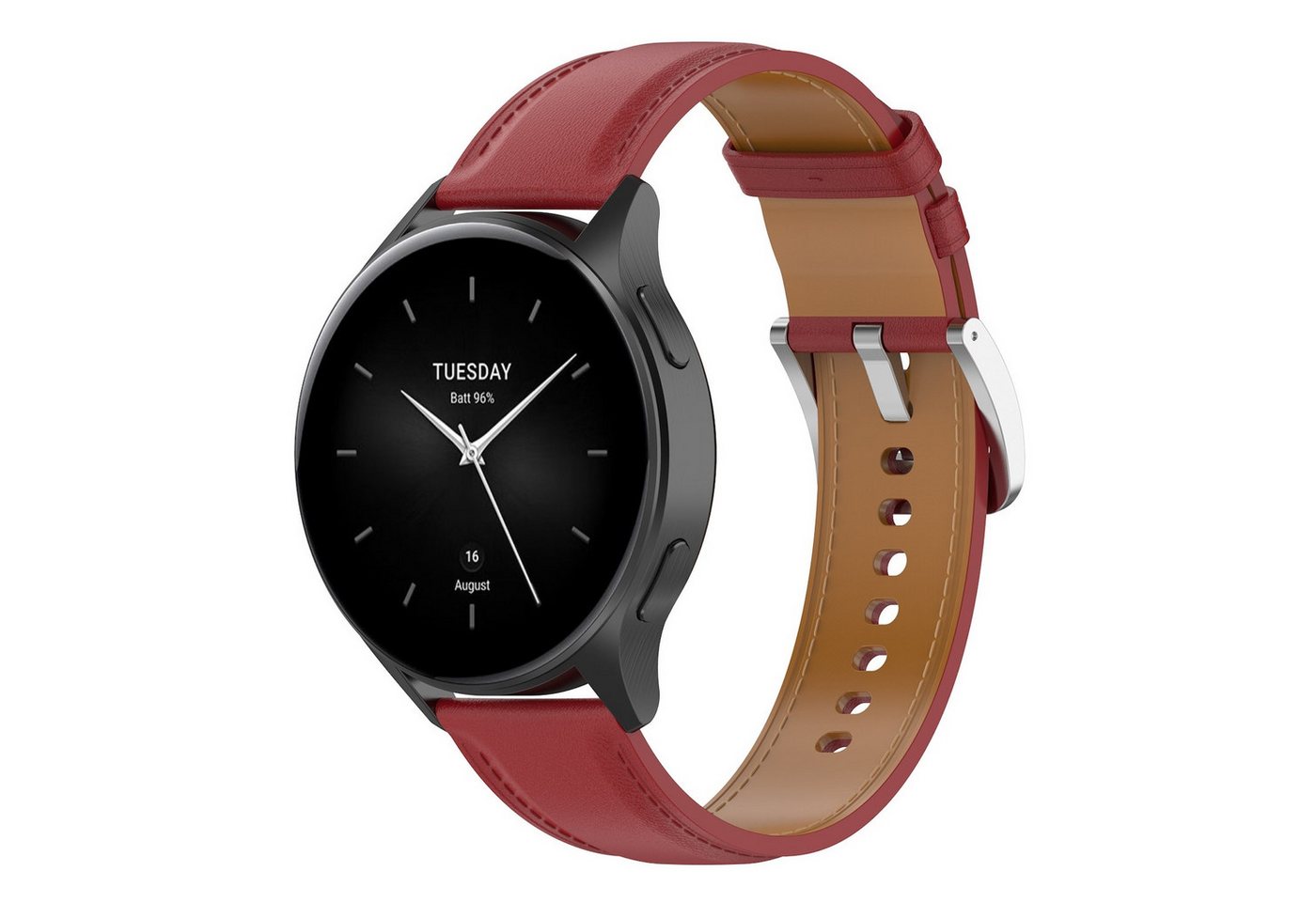 Wigento Smartwatch-Armband Für Xiaomi Watch 2 hochwertige Design Leder Armband Watch Ersatz Band von Wigento