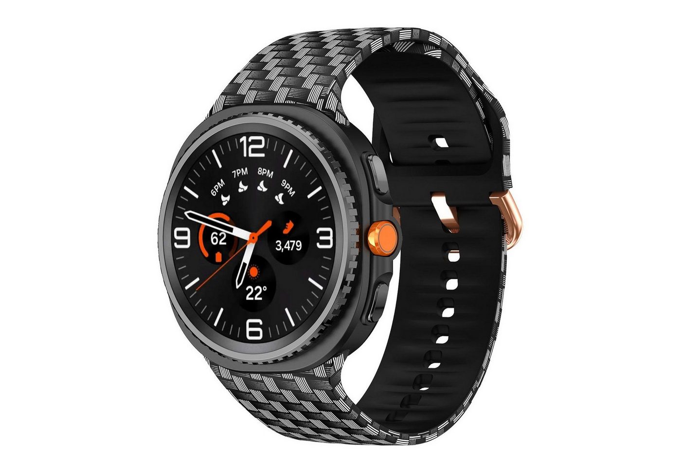 Wigento Smartwatch-Armband Silikon Motiv Design Armband für Samsung Galaxy Watch 8 / 8 Classic, Hautfreundlich, verstellbar, waschbar von Wigento