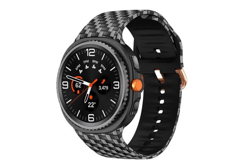 Wigento Smartwatch-Armband Silikon Motiv Design Armband für Samsung Galaxy Watch 8 / 8 Classic, Hautfreundlich, verstellbar, waschbar von Wigento