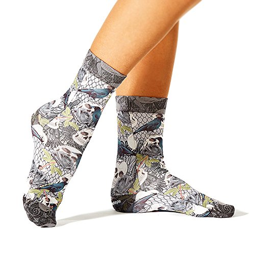 Longsocks Wigglesteps Damen Söckchen, " Mystic Garden ", one Size 36-41 Design 803 von Wigglesteps