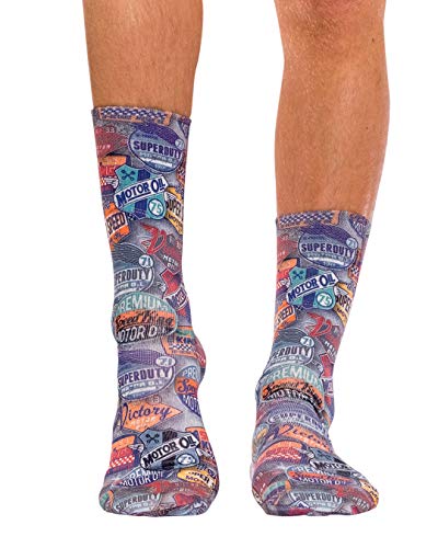 Wigglesteps Herren Socken MOTOR BADGES , one Size (41-46) von Wigglesteps
