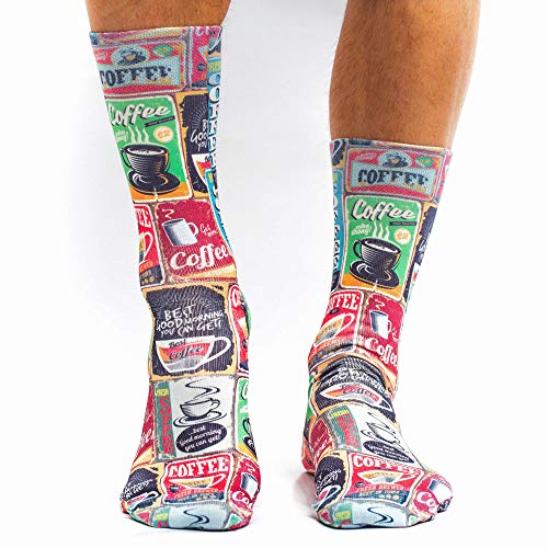 Wigglesteps Men Socks Coffee Retro, one Size 41-46 von Wigglesteps