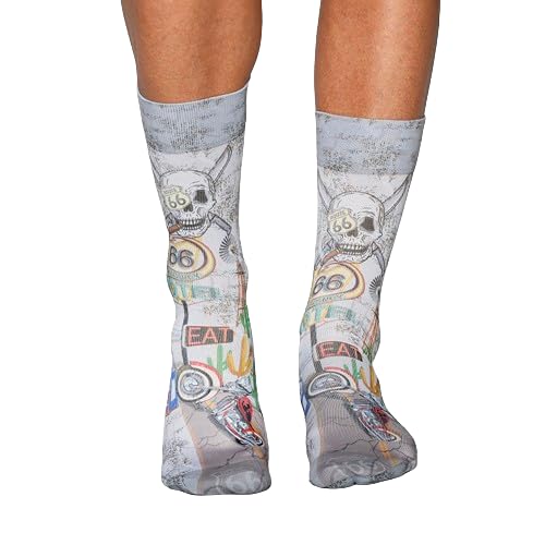 Wigglesteps | Men's Calf Length | Vintage Travel Collection | EU 41-46 (Light Grey) von Wigglesteps