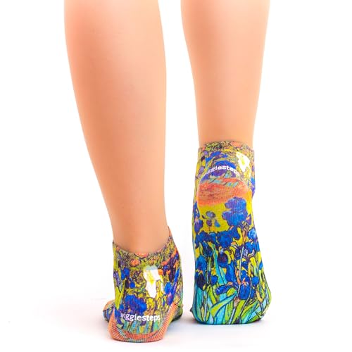 Wigglesteps | Women's Sneaker Socks | Van Gogh Irises Collection | EU 36-40 (Rose) von Wigglesteps