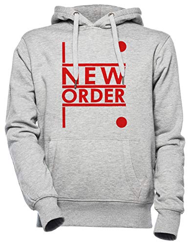 Ai387 New Order Best Product Unisex Herren Damen Kapuzenpullover Grau Unisex Men's Women's Hoodie von Wigoro