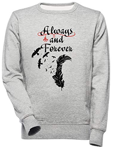 Always and Forever Unisex Herren Damen Sweatshirt Grau Unisex Men's Women's Jumper von Wigoro