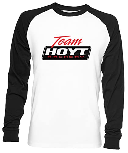 Team Hoyt Archery Logo Unisex Herren Frau Baseball T-Shirt Weiß Unisex Baseball T-Shirt Team Hoyt Archery Logo Unisex Herren Frau Baseball T-Shirt Weiß Unisex Baseball T-Shirt von Wigoro