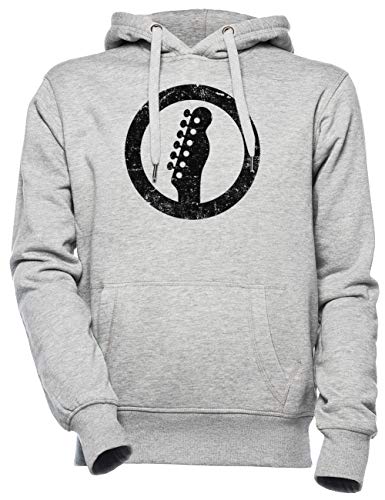 Telecaster Kopfplatte, Weiß Unisex Herren Damen Kapuzenpullover Grau Unisex Men's Women's Hoodie von Wigoro