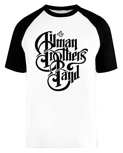 White The Allman Band Unisex Herren Frau Baseball T-Shirt Weiß Unisex Baseball T-Shirt von Wigoro