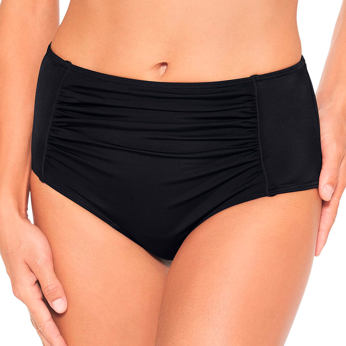 Wiki Swim Midi Shape Bikini Hose, Farbe: Schwarz, Größe: 42, Damen von Wiki