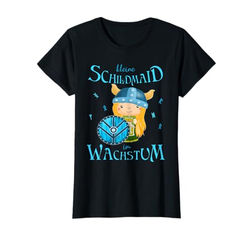 Kleine Schildmaid im Wachstum - Lagerthas Wikinger Mädchen T-Shirt Kleine Schildmaid im Wachstum - Lagerthas Wikinger Mädchen T-Shirt von Wikinger, Runen, keltisch nordische Mythologie