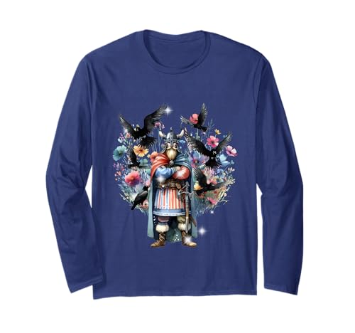 Normannen Wikinger Odin Raben Kinder Walhalla Langarmshirt Normannen Wikinger Odin Raben Kinder Walhalla Langarmshirt von Wikinger Mittelalter Frauen Männer