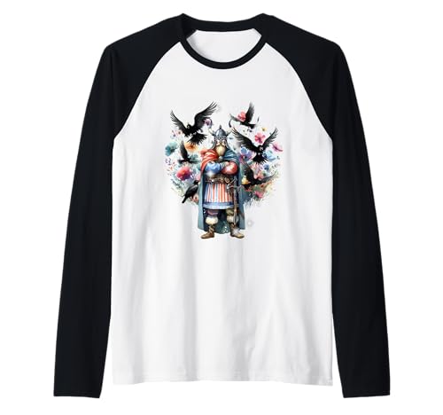Normannen Wikinger Odin Raben Kinder Walhalla Raglan Normannen Wikinger Odin Raben Kinder Walhalla Raglan von Wikinger Mittelalter Frauen Männer