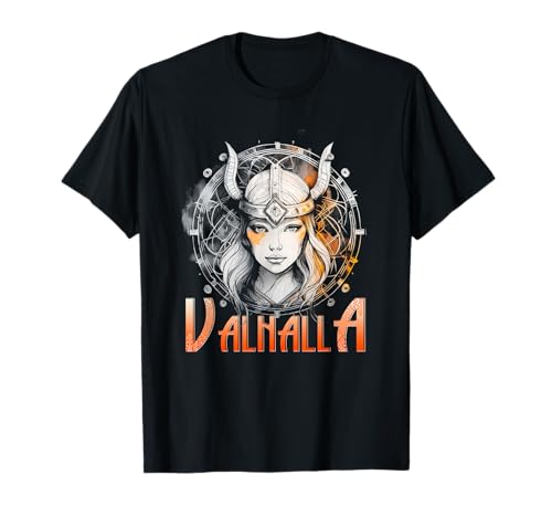 Walhalla Wikinger-Mädchen Runen Nordischer Valhalla Wikinger T-Shirt Walhalla Wikinger-Mädchen Runen Nordischer Valhalla Wikinger T-Shirt von Wikinger Nordische Mythologie Viking Walhalla Wolf
