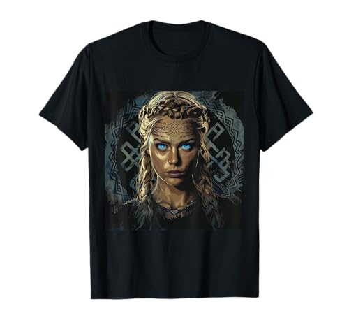 Wikinger Damen Germanen Vikings Outfit Kelten Schildmaid T-Shirt Wikinger Damen Germanen Vikings Outfit Kelten Schildmaid T-Shirt von Wikinger Rune Valhalla Geschenke Nordische Kultur