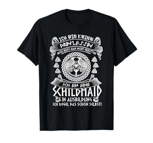 Kind Ich bin keine Prinzessin ich bin eine Schildmaid T-Shirt von Wikinger Schildmaid Design Co.