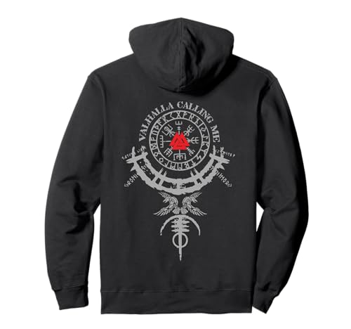 Valhalla T-Shirt Wikinger Symbol Wikinger Rune Herren Damen Pullover Hoodie von Wikinger Store IBK