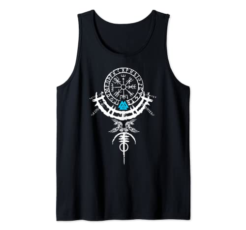 Wikinger Shirt Vikings Vegvisir Wikinger Valhalla Herren Tank Top von Wikinger Store IBK