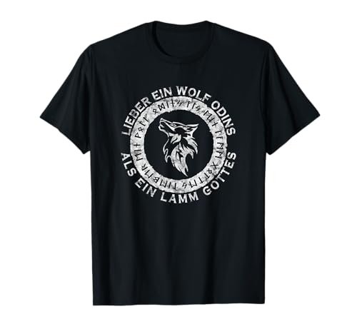 Wikinger Wolf Design - Herren Wikinger Viking T-Shirt Schwarz S Klassische Passform Kurzarm Rundhals-Ausschnitt Polyester Winter Klassisch Einfarbig Wikinger Wolf Design - Herren Wikinger Viking T-Shirt Schwarz S Klassische Passform Kurzarm Rundhals-Ausschnitt Polyester Winter Klassisch Einfarbig von Wikinger Wolf Design