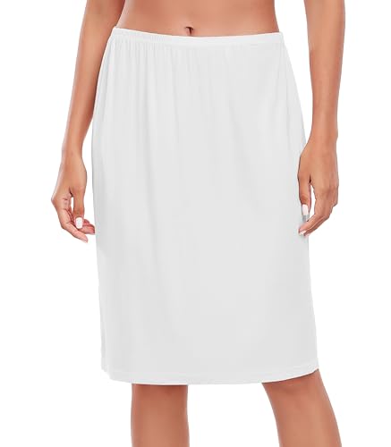 Wikoan Unterrock Damen Knielang Klassische Unterröcke für Damen Petticoat Elegantes Unsichtbar Underskirt Halber röcke für Unter Kleid Weiß L Wikoan Unterrock Damen Knielang Klassische Unterröcke für Damen Petticoat Elegantes Unsichtbar Underskirt Halber röcke für Unter Kleid Weiß L von Wikoan