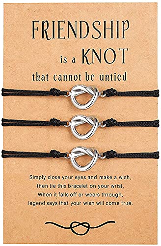 Wilacia Geschenk Beste Freundin Freundschaftsarmband Schwester for 3 BFF Armbänder Bester Freund Matching Wish String Armbänder Freundschafts Geburtstagsgeschenk für Frauen Mädchen Wilacia Geschenk Beste Freundin Freundschaftsarmband Schwester for 3 BFF Armbänder Bester Freund Matching Wish String Armbänder Freundschafts Geburtstagsgeschenk für Frauen Mädchen von Wilacia