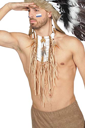 Wilbers Kostüm Zubehör Halskette Indianer Brustschmuck Karneval Fasching von Wilbers
