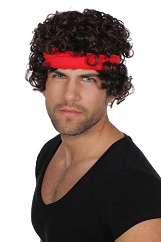 Wilbers Kostüm Zubehör Perücke Tennisspieler Lockenkopf Karneval Fasching von Wilbers