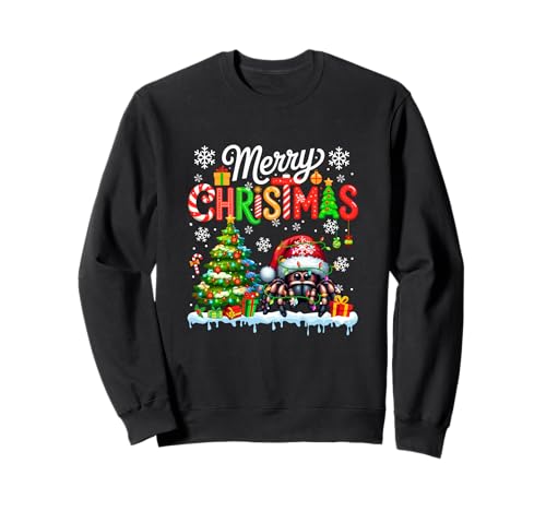 Frohe Weihnachten Weihnachtsmann Spinne buntes Kostüm Kinder Kleinkind Sweatshirt von Wild Animal Christmas Costume