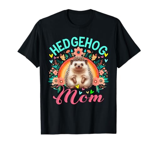 Igel-Mama-Kostüm, Tierliebhaber, Blumen, bunt, Regenbogen T-Shirt von Wild Animal Mother's Day Costume