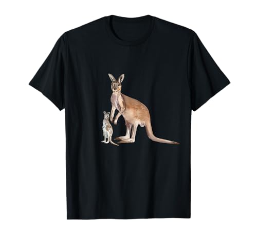 Mama & Baby Aquarell Känguru T-Shirt Mama & Baby Aquarell Känguru T-Shirt von Wild Animal
