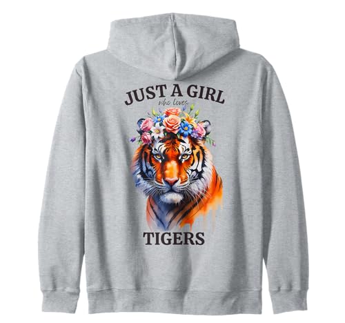 Nur EIN Mädchen, das Tiger, Frauen, Zootiere, Leoparden liebt Kapuzenjacke Nur EIN Mädchen, das Tiger, Frauen, Zootiere, Leoparden liebt Kapuzenjacke von Wild Big Cats Birthday Party Safari Animal Outfits