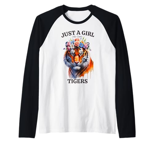 Nur EIN Mädchen, das Tiger, Frauen, Zootiere, Leoparden liebt Raglan Nur EIN Mädchen, das Tiger, Frauen, Zootiere, Leoparden liebt Raglan von Wild Big Cats Birthday Party Safari Animal Outfits