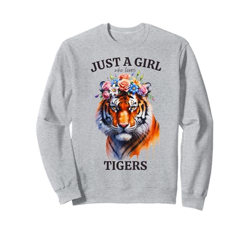 Nur EIN Mädchen, das Tiger, Frauen, Zootiere, Leoparden liebt Sweatshirt Nur EIN Mädchen, das Tiger, Frauen, Zootiere, Leoparden liebt Sweatshirt von Wild Big Cats Birthday Party Safari Animal Outfits