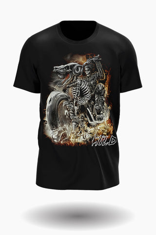 Death Skull Biker T-Shirt - 3XL von Wild-Clothing