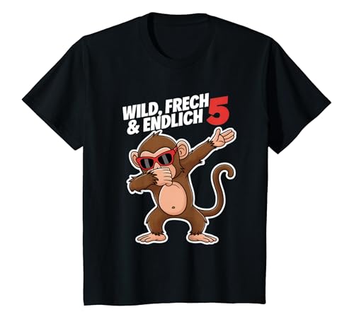 Kinder 5. Geburtstag Junge Mädchen Wild Frech und Endlich 5 T-Shirt Kinder 5. Geburtstag Junge Mädchen Wild Frech und Endlich 5 T-Shirt von Wild Frech und Endlich Geburtstag Geschenke