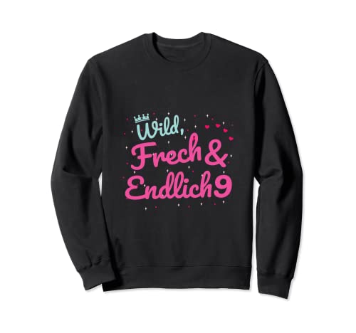 Happy Birthday Feier Kinder 9 Jahre 9. Geburtstag Fun Sweatshirt Happy Birthday Feier Kinder 9 Jahre 9. Geburtstag Fun Sweatshirt von Wild Frech und Endlich Neun I Kinder 9. Geburtstag