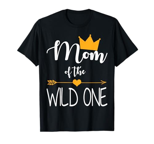 Lustiges Geschenkshirt für Babys zum ersten Geburtstag von Mom of the Wild One T-Shirt Lustiges Geschenkshirt für Babys zum ersten Geburtstag von Mom of the Wild One T-Shirt von Wild One Family