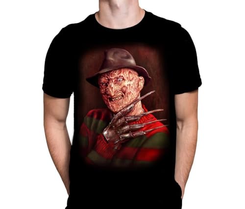 Wild Star Hearts WSH – Freddy Kruger – Klassisches Horror-Halloween-Film-Fan-Merchandise-Herren-T-Shirt von Peter Panayis, Schwarz , XL Wild Star Hearts WSH – Freddy Kruger – Klassisches Horror-Halloween-Film-Fan-Merchandise-Herren-T-Shirt von Peter Panayis, Schwarz , XL von Wild Star Hearts