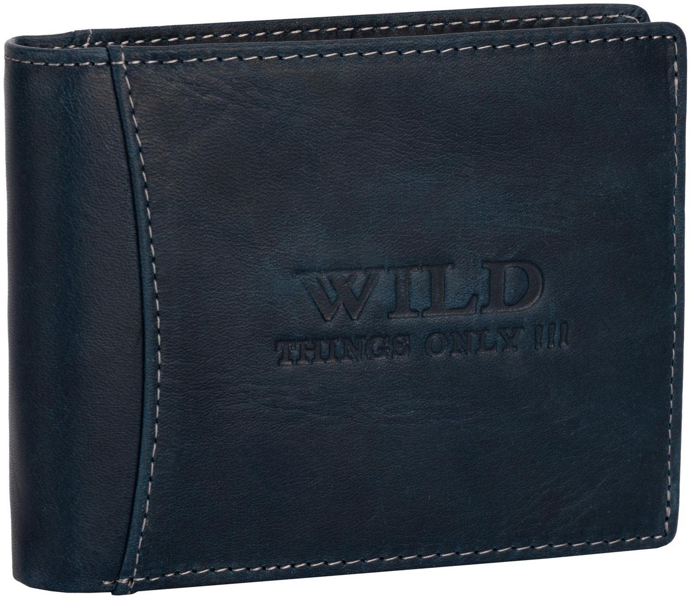 Wild Things Only !!! Geldbörse RFID echt Leder Portemonnaie Geldbörse Geldbeutel Herren Querformat, RFID Schutz von Wild Things Only !!!