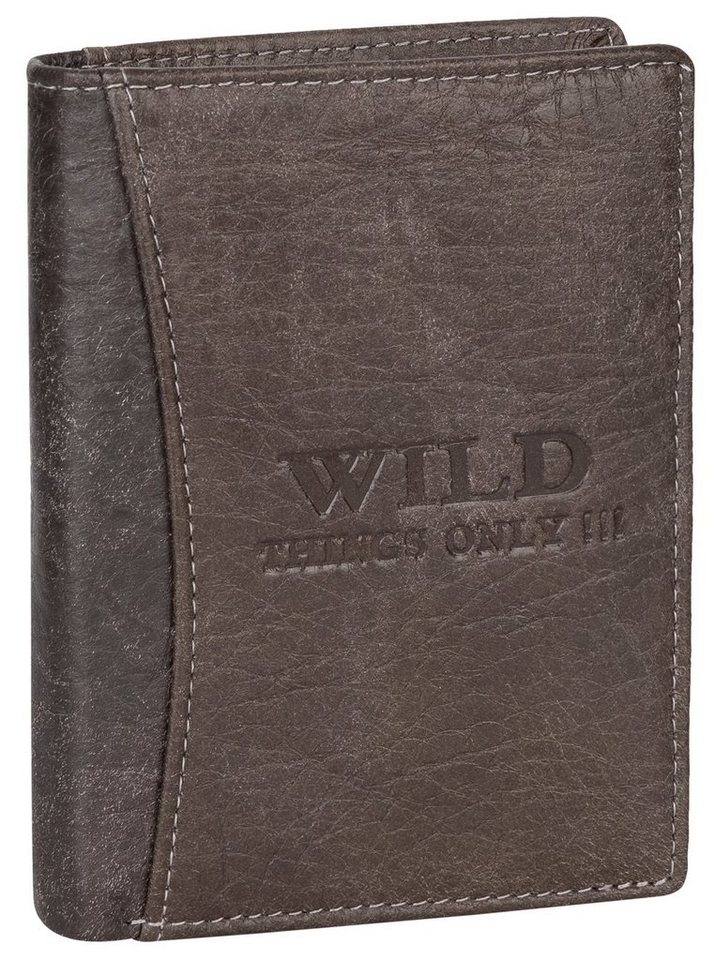 Wild Things Only !!! Geldbörse RFID echt Leder Portemonnaie Geldbörse Riegelbörsel Herren, RFID Schutz von Wild Things Only !!!