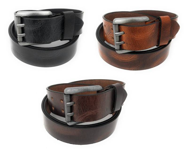 Qivee Ledergürtel ME-513 (1-St) Vollleder von Qivee