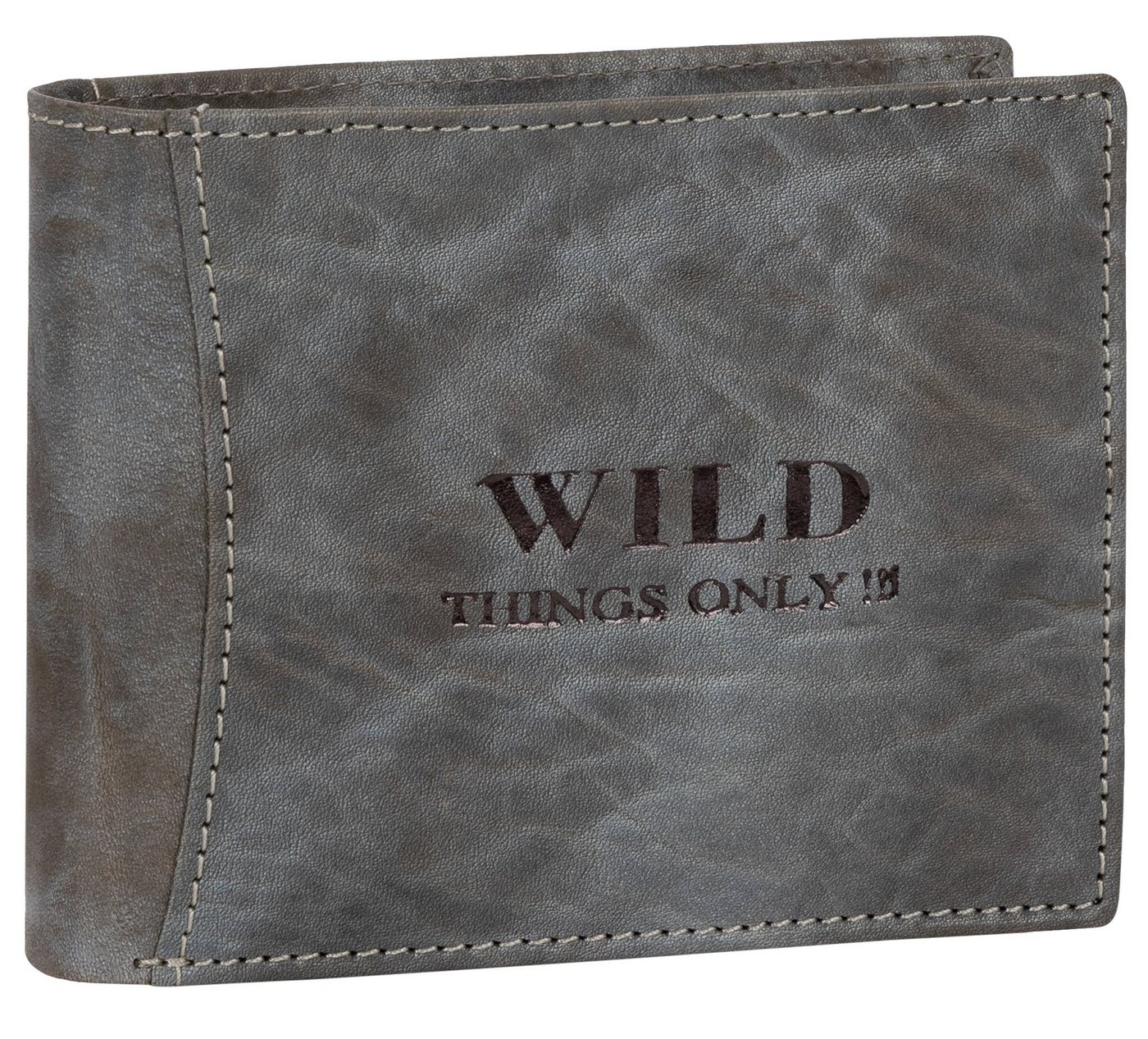 Wild Things Only !!! Geldbörse Wild Things Only !!! echt Leder Portemonnaie Geldbörse Herren Querform von Wild Things Only !!!