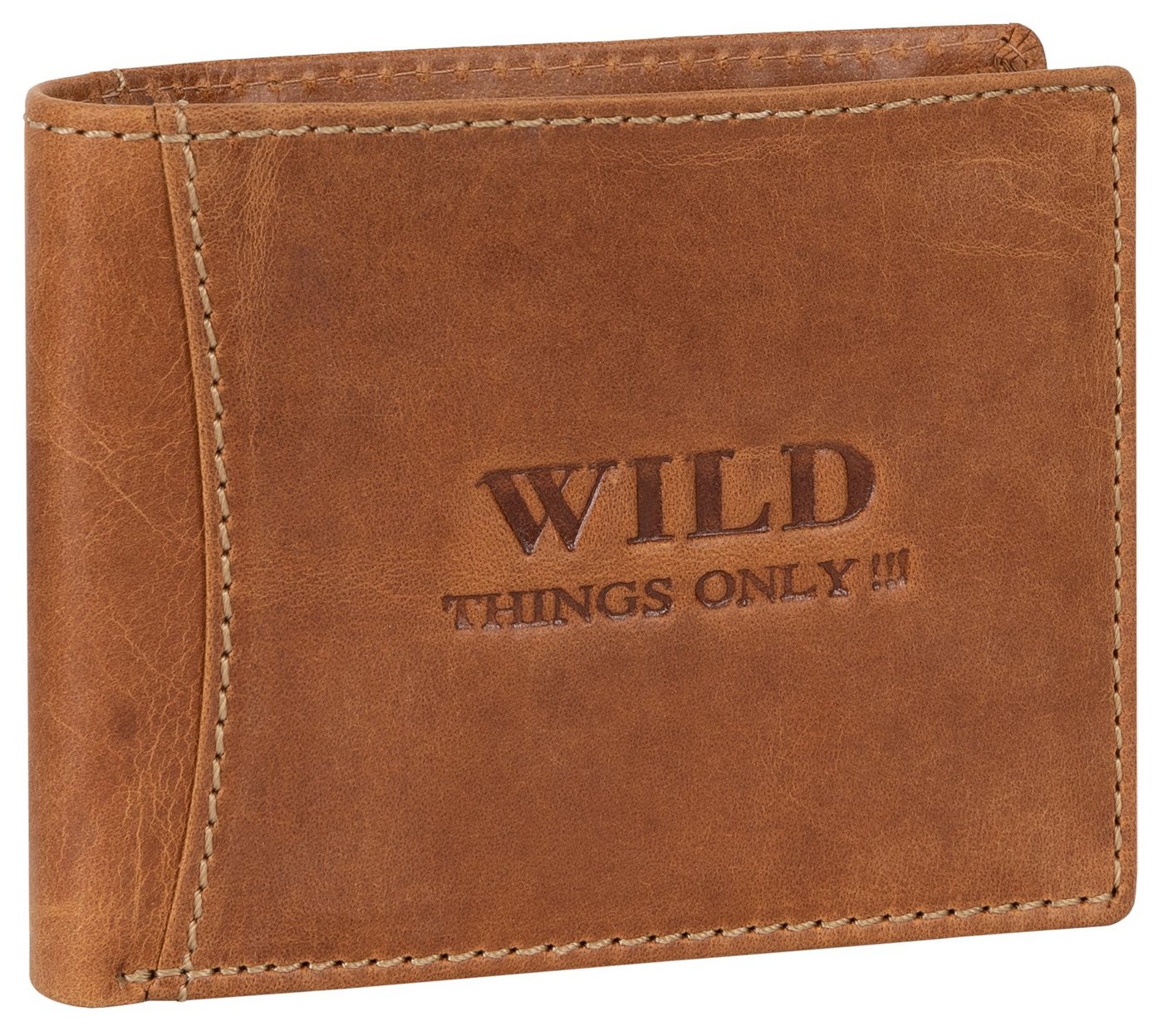 Wild Things Only !!! Geldbörse Wild Things Only !!! echt Leder Portemonnaie Geldbörse Herren Querform von Wild Things Only !!!