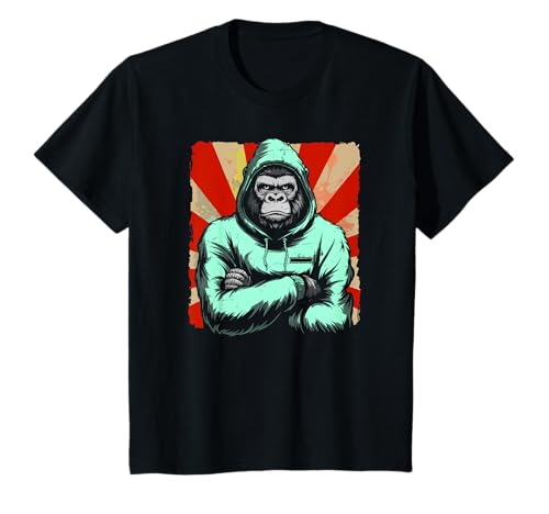 Kinder Gorilla Face Monkey Angry Growling Scary Silverback Gorilla T-Shirt Kinder Gorilla Face Monkey Angry Growling Scary Silverback Gorilla T-Shirt von Wild Vibes